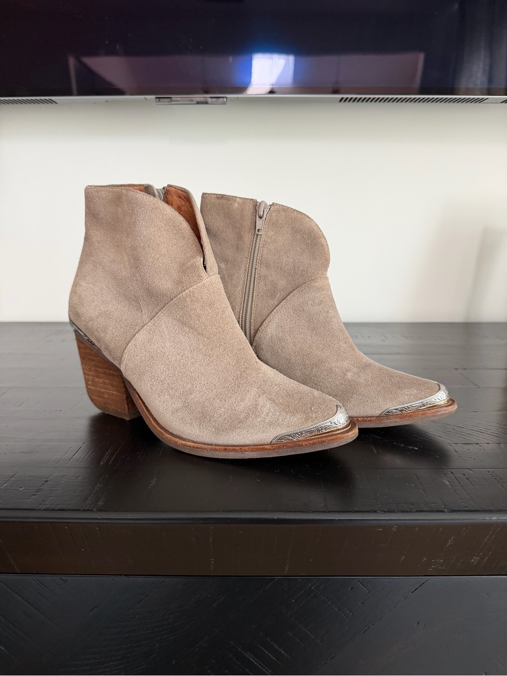 Jeffrey Campbell Cahuenga Western Booties in Taupe
